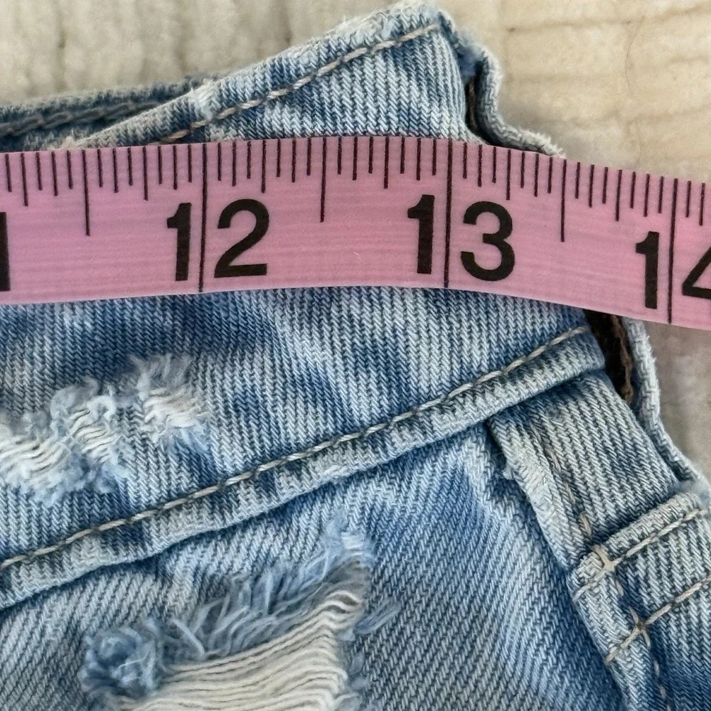 Hollister Jeans Womens 27R 4R Blue Med/Lt Wash Ultra High Rise Baggy Wide Leg - Picture 10 of 16